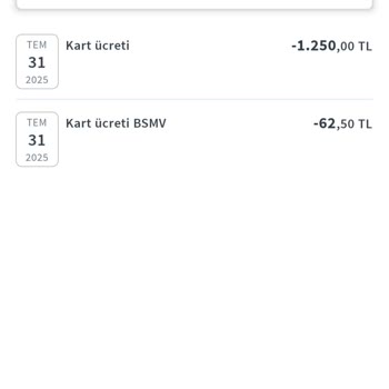 Kullanılmayan Kredi Kartına Yıllık Aidat İadesi Talebim Reddedildi