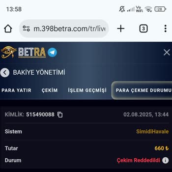 Betra Betting&nbsp; &nbsp;Sitesinde Yatırım Sonrası Bakiye Silindi Ve Ödeme Yapılmadı