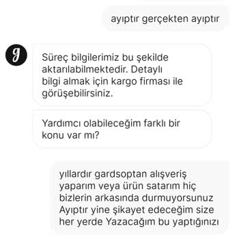 Gardrops Ve Kargo Firması Arasında Kayıp Ürün Ve Destek Eksikliği