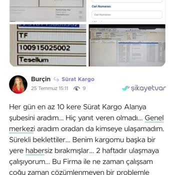 Gardrops Ve Kargo Firması Arasında Kayıp Ürün Ve Destek Eksikliği