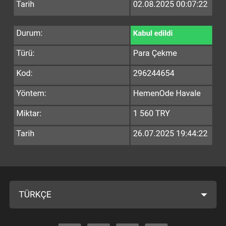 Kazandığım 7 Bin TL Bakiyem Gerekçesiz Şekilde Silindi, Param İade Edilmiyor