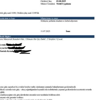 Otel Personelinin Eşyamızı Kaybetmesi Ve Güvenlik Zaafiyeti