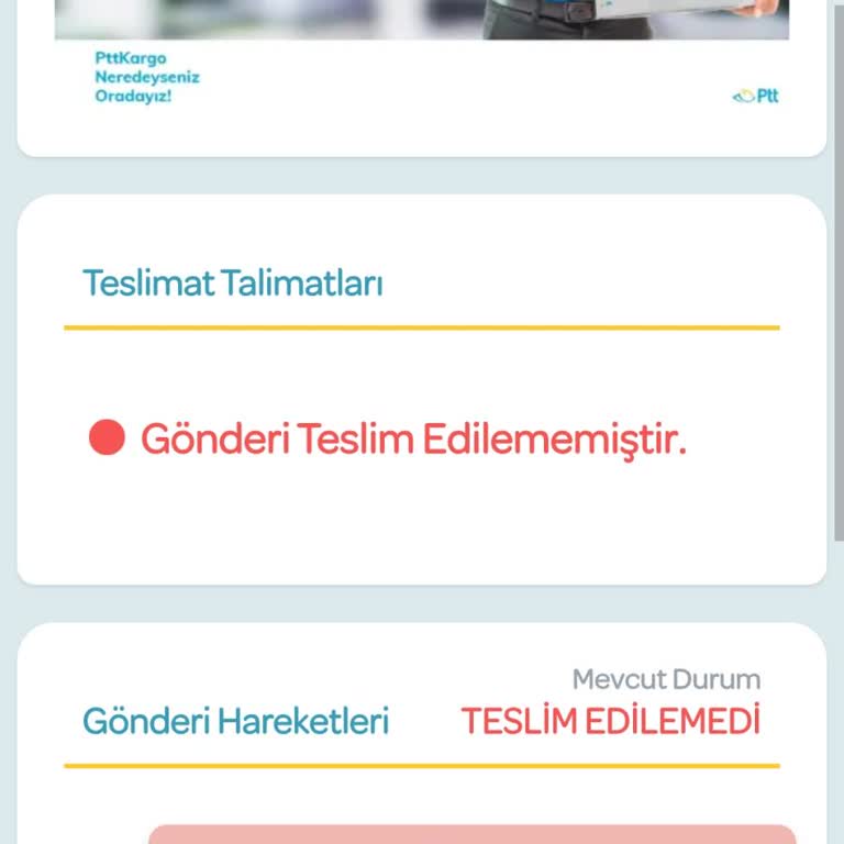 Adreste Olduğum Halde Kargom Teslim Edilmedi, Mağduriyet Yaşadım