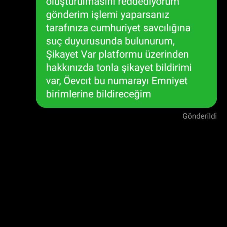 Asılsız Arabuluculuk Mesajlarıyla Mağdur Edildim, Sorumluluk Kabul Etmiyorum