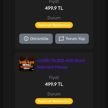 Satın Aldığımız Hesaplar Teslim Edilmedi Mağdur Olduk