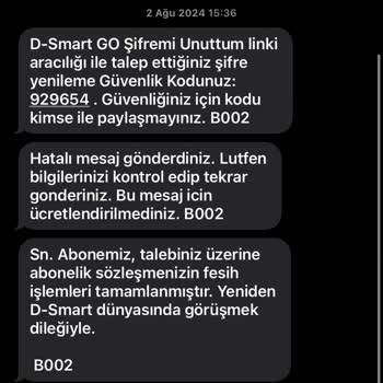 İptal Edilen D-Smart GO Üyeliğinin İzinsiz Yeniden Başlatılması Ve Ücret Tahsili