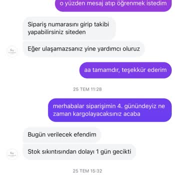 Teslimat Gecikmesi Ve İade Sürecinde İletişim Sorunu