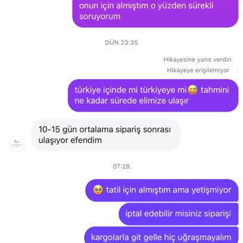 Teslimat Gecikmesi Ve İade Sürecinde İletişim Sorunu