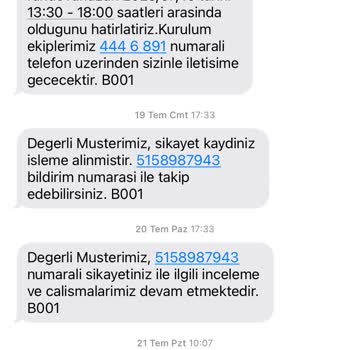 Kurulum Randevularına Uymayan Ve Aboneliği İptal Eden Türk Telekom Mağduriyeti