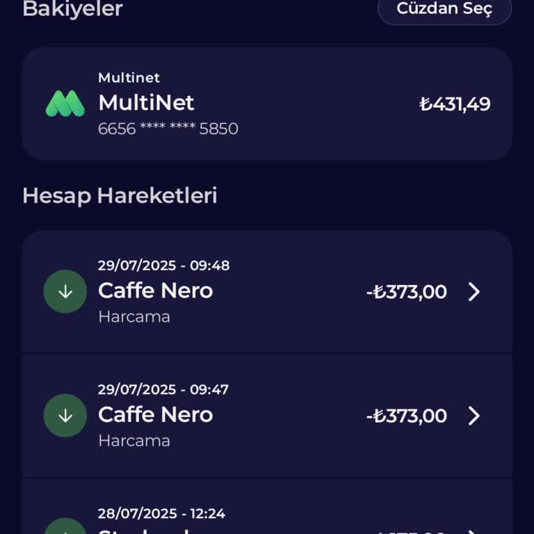 Çifte Çekim Sorunu Ve Geri Dönüş Eksikliği: Cafe Nero'da Multinet Kartla Yaşanan Mağduriyet