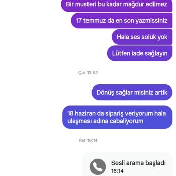 Siparişim Teslim Edilmedi, Firma İletişime Geçmiyor Ve Mağduriyetim Giderilmiyor