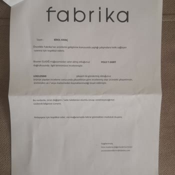 İlk Yıkamada Bozulan Tshirt İçin Boyner Ve Fabrika'dan Olumsuz İnceleme Yanıtı