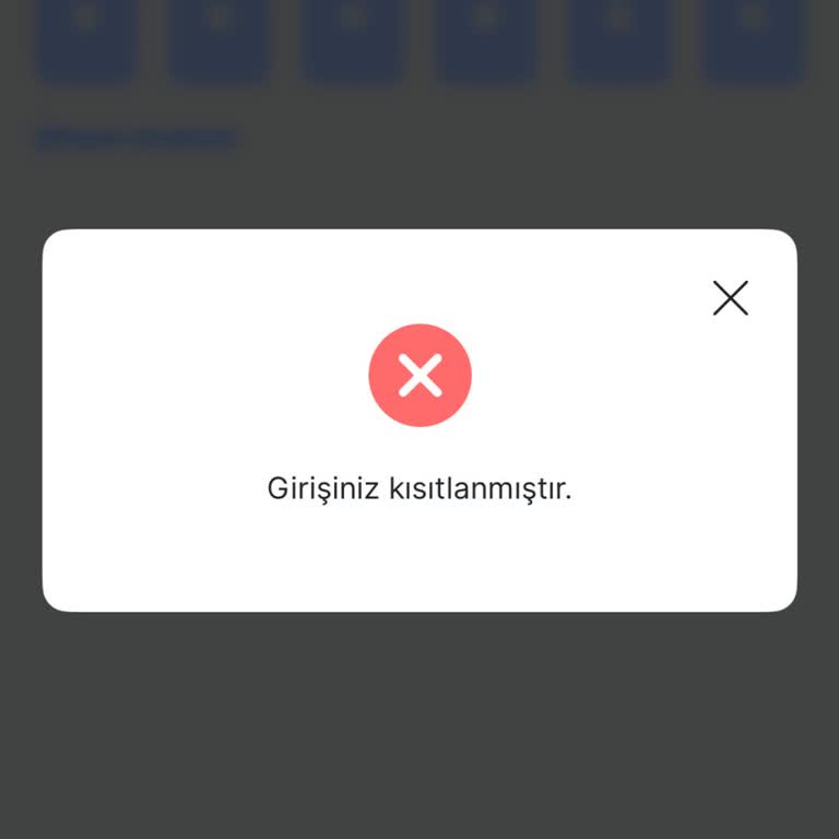 Farklı Telefonda Giriş Sonrası Hesaba Erişim Kısıtlandı