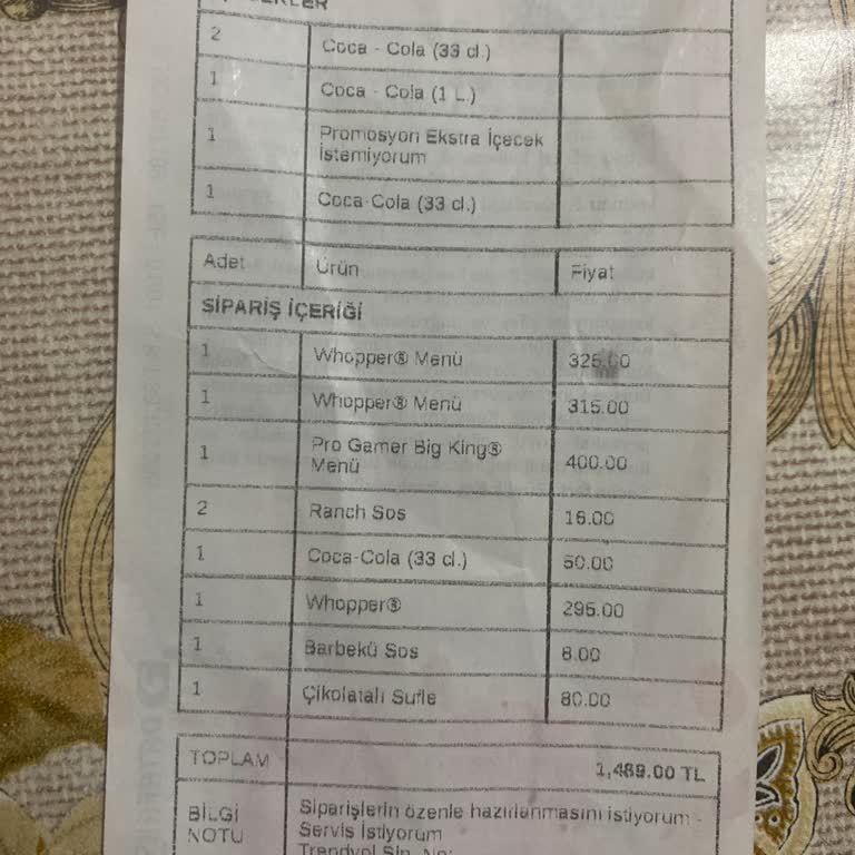 Eksik Siparişe İlgisiz Yaklaşım