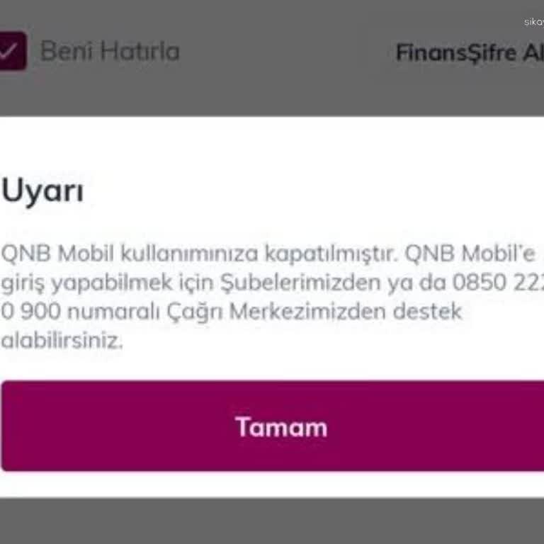 QNB Mobil Hesabım Aniden Kapatıldı, Seyahat Planlarım Aksadı