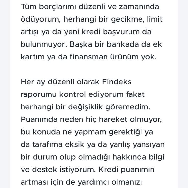 Düzenli Kredi Kartı Ödemelerine Rağmen Findeks Puanım Artmıyor