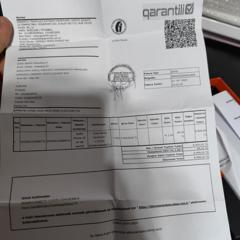 Yenilenmiş İphone XR Arızalı Çıktı İade Ve Ücret Talebim Var