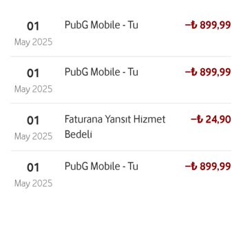 Vodafone Pay Hesabımdan İzinsiz 2700 TL Tencent Harcaması İade Sorunu