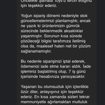 Siparişim Gönderilmedi, İade De Yapılmadı