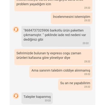 Trendyolmilla'dan Eksik İade Ve Kayıp Ürün Mağduriyeti