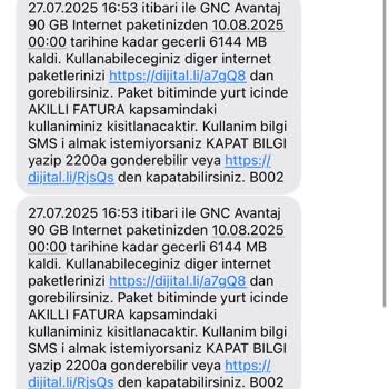 Kullanmadığım İnternet GB'larım Hızla Tükeniyor