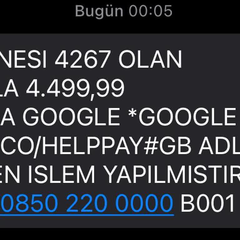 Google Tarafından Onaysız Kredi Kartı Çekimi Ve İade Talebi