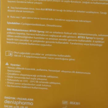 Deniz Pharma Bitex Bit Şampuanı Ve Spreyinde Yanıltıcı Bilgi!