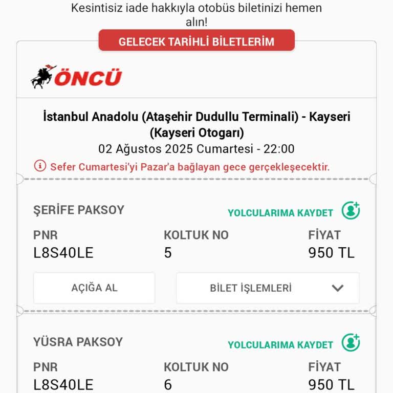 Otobüs Gelmedi Biletler İptal Edilmedi Param İade Edilmiyor