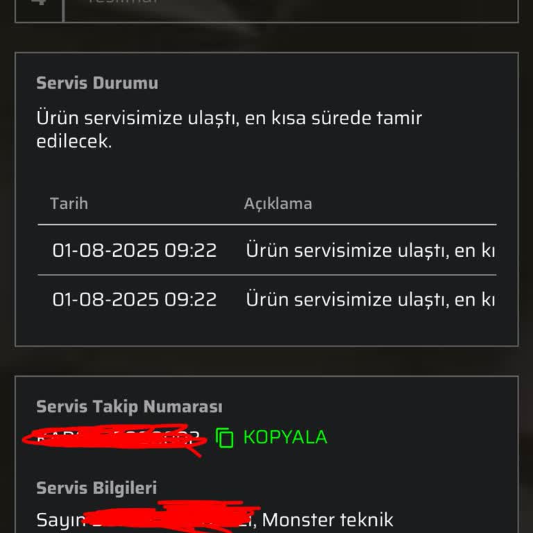 Monster Abra A7 Cihazımda Tekrarlayan Statik Elektrik Sorunu