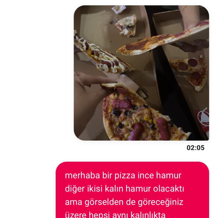 Ekstra Ücret Ödenen Kalın Hamur Pizza Yerine İnce Hamur Gönderilmesi Ve İade Taleplerinin Reddedilmesi