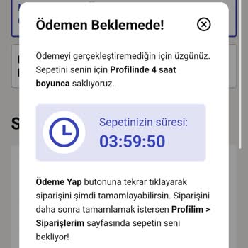 Ödemesi Alınan Siparişim İptal Edildi, Paramı Geri İstiyorum!