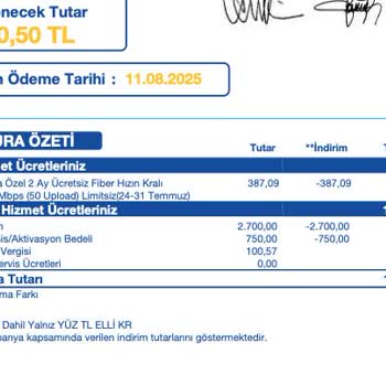 İlk 2 Ay Ücretsiz Kampanyasında Beklenmedik Damga Vergisi Ücreti