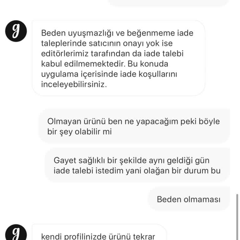İade Talebim Reddedildi, Müşteri Mağdur Edildi
