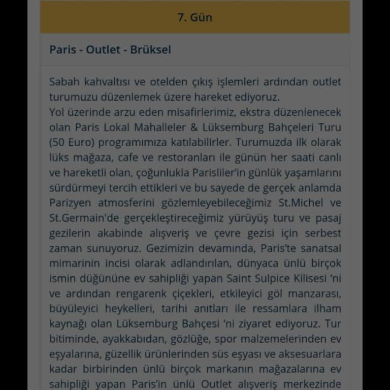 Ekstra Turların Paket Dışında Kalmasıyla Yaşadığımız Mağduriyet