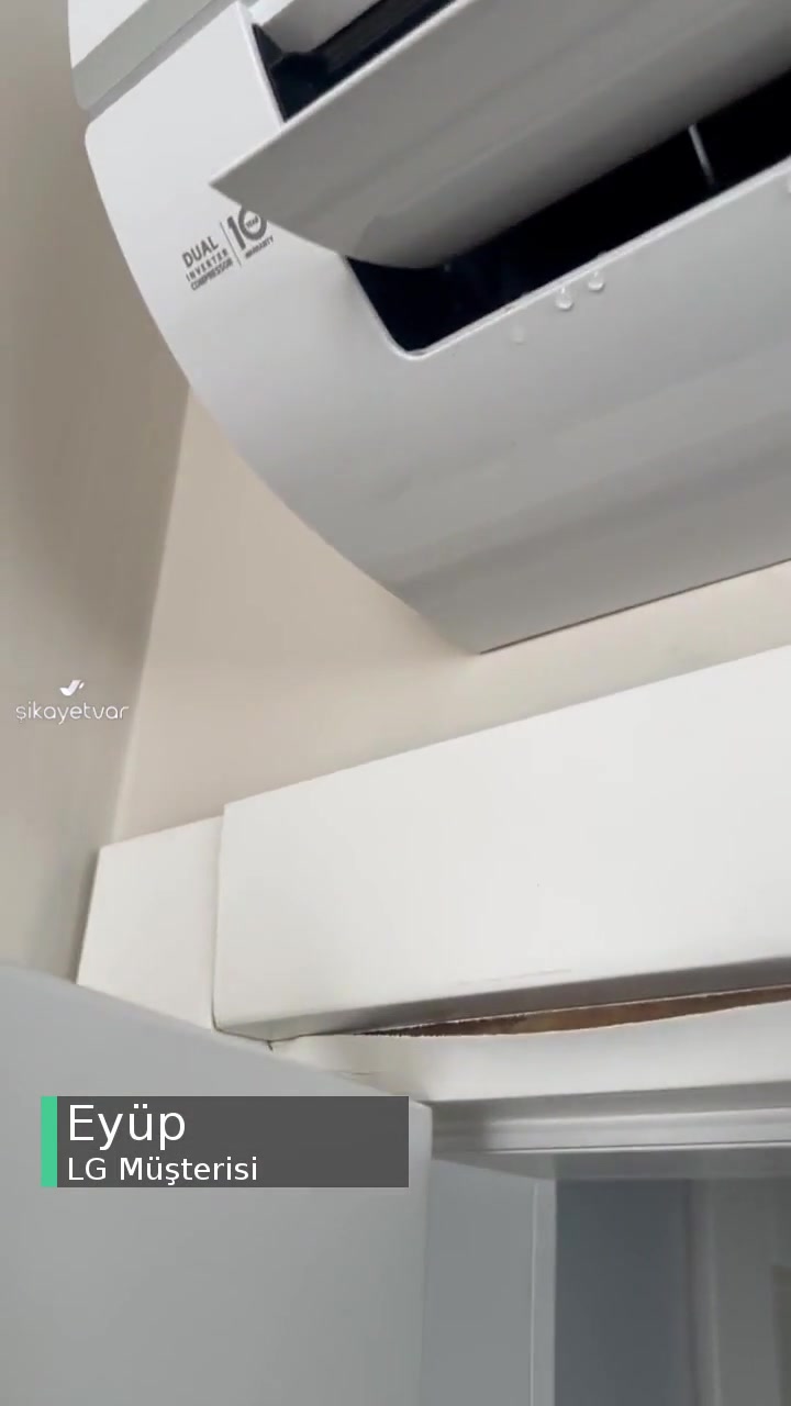 LG Klimadan Gelen Su Sorunu, Kapım Kabardı Ve Çözüm Üretmiyorlar videonun kapak resmi