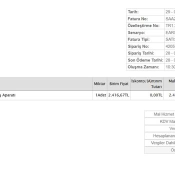 Sipariş Edilen Ürün Teslim Edilmedi, Sadece Fatura Gönderildi