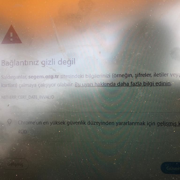 Segem Sitesine Girişte Güvenlik Uyarısı Ve Erişim Sorunu