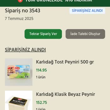 Bir Aydır Teslim Edilmeyen Tereyağı Siparişim Ve Karlıdağ Müşteri Hizmetleri Mağduriyeti