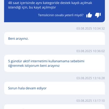 TurkNet'ten Uzun Süreli İnternet Ve Müşteri Hizmetleri Sorunu