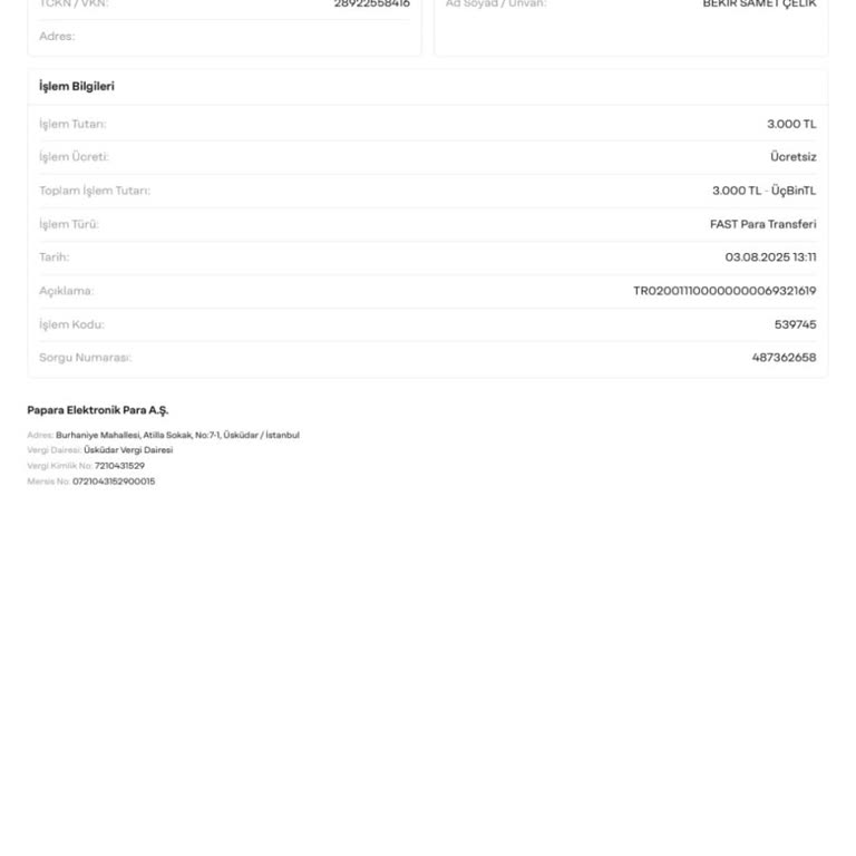 Yatırdığım Para Hesabıma Geçmedi, İade Talebim Reddedildi