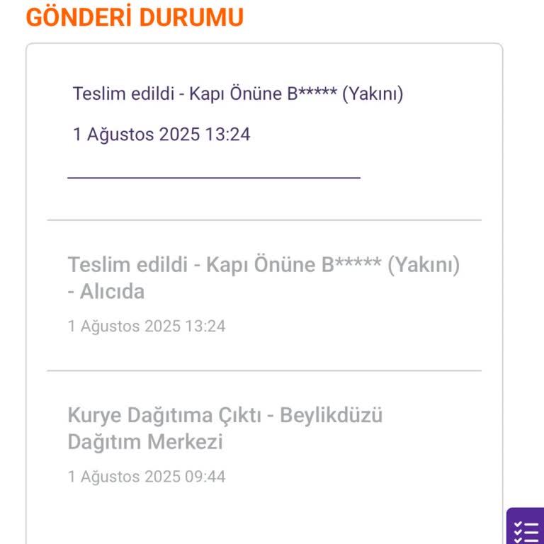 Teslim Edilmediği Halde Teslim Edilmiş Gösterilen Siparişim Hakkında Çözüm Bekliyorum