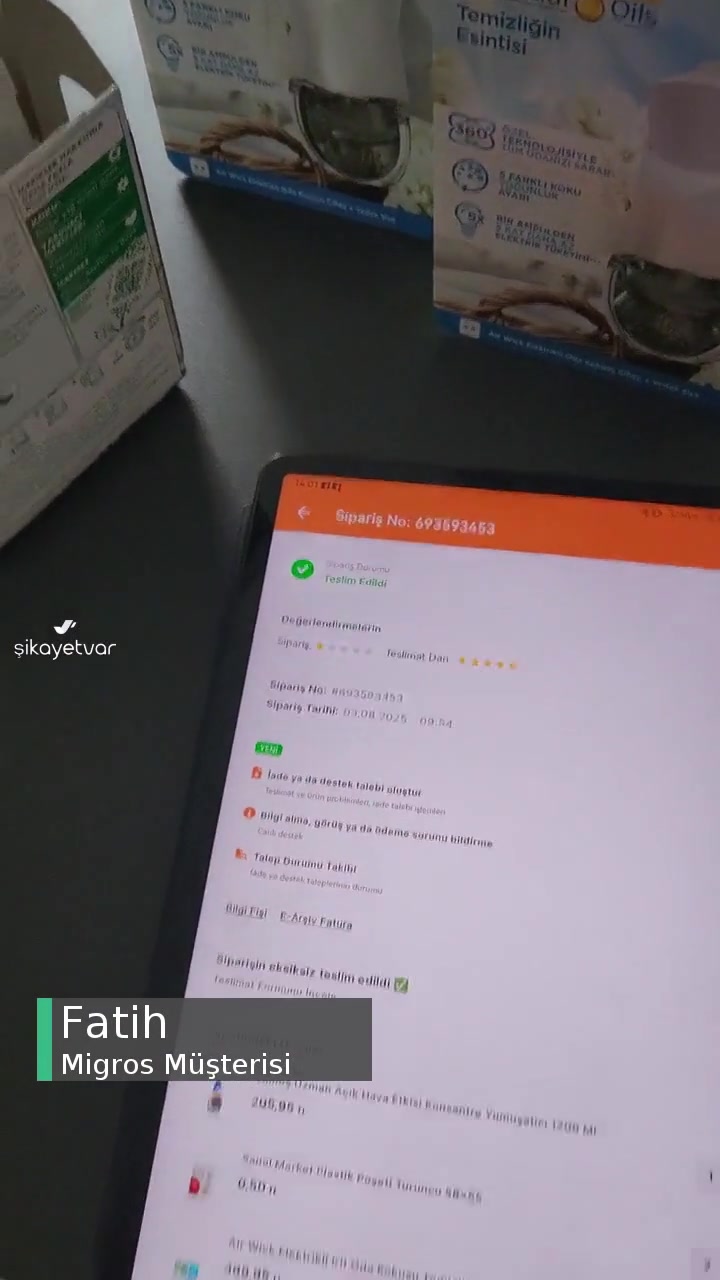 Migros Kusurlu Ürün Teslimi Ve Muhatap Bulamama videonun kapak resmi