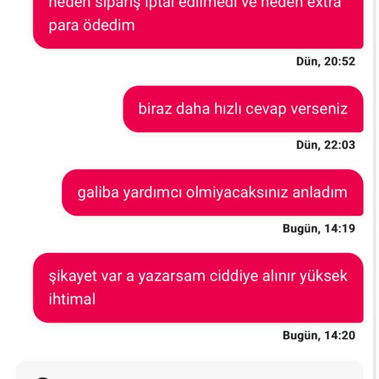 Siparişim Eksik Ve Yanlış Geldi Destek Alamıyorum