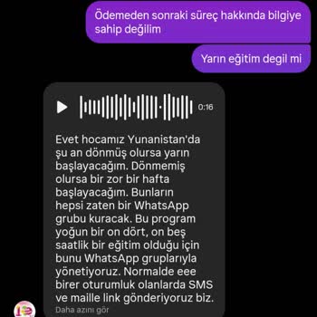 Eğitim İptali Sonrası İade Sürecinde Ciddiyetsiz Ve Güvensiz Yaklaşım