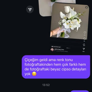 Görseldekiyle Alakasız Gelin Buketi Ve Satıcıdan Hiçbir Dönüş Yok!