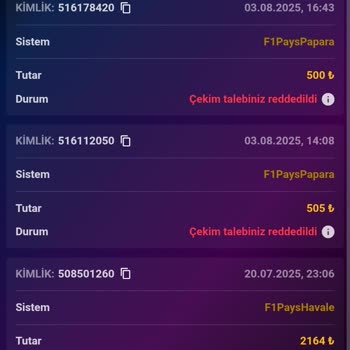 Bahix Kazanç Çekim Taleplerim Sürekli Reddedildi