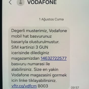 Vodafone Bir An Önce Mağduriyetimin Giderilmesini Rica Ederim