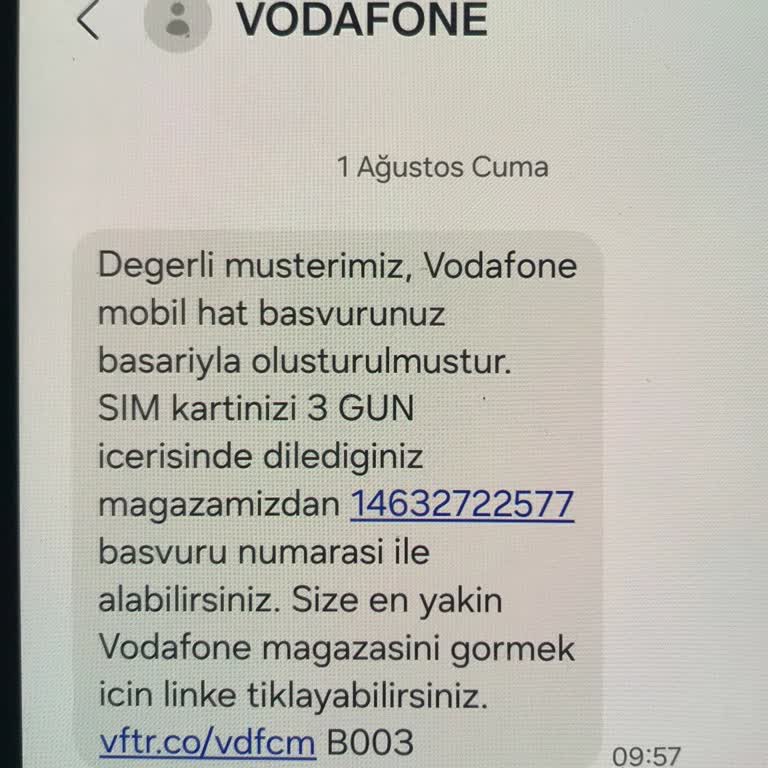 Vodafone Bir An Önce Mağduriyetimin Giderilmesini Rica Ederim