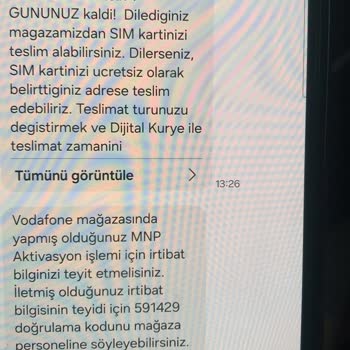 Vodafone Bir An Önce Mağduriyetimin Giderilmesini Rica Ederim