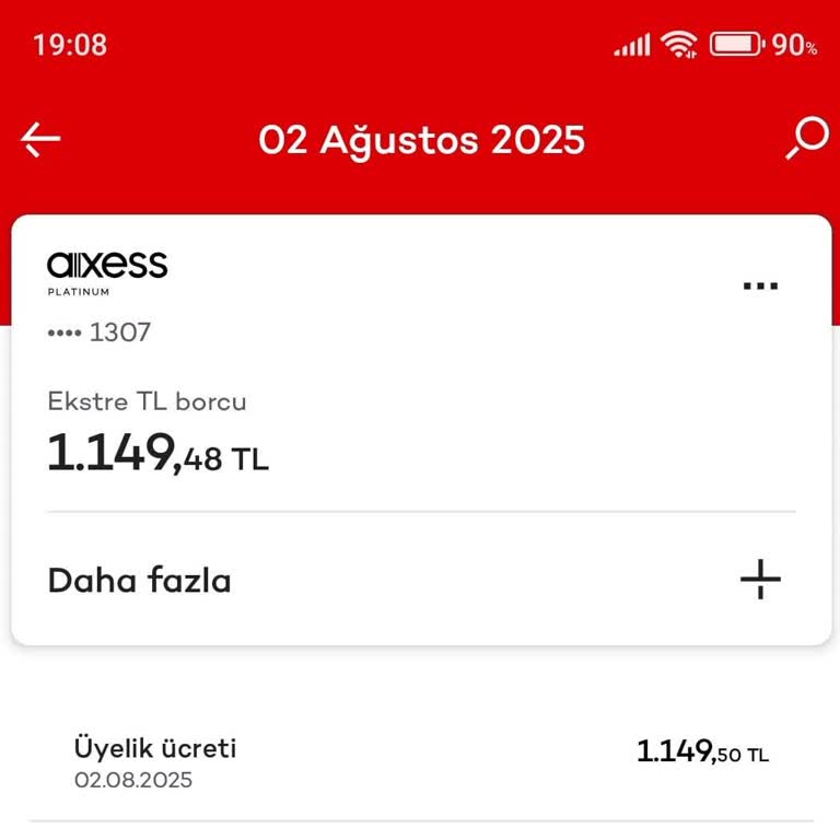 Akbank Axess Kredi Kartı Yıllık Üyelik Ücretinin İadesini Talep Ediyorum